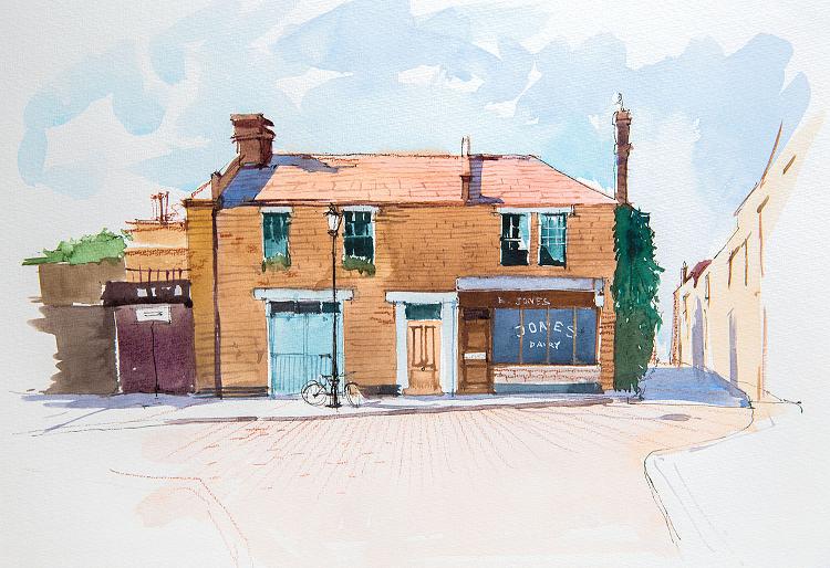 Городской пейзаж. Акварельная живопись - Калачева _0.jpg